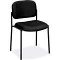 Hon basyx® by HON® Stacking Armless Guest Chair - Fabric - Black BSXVL606VA10
